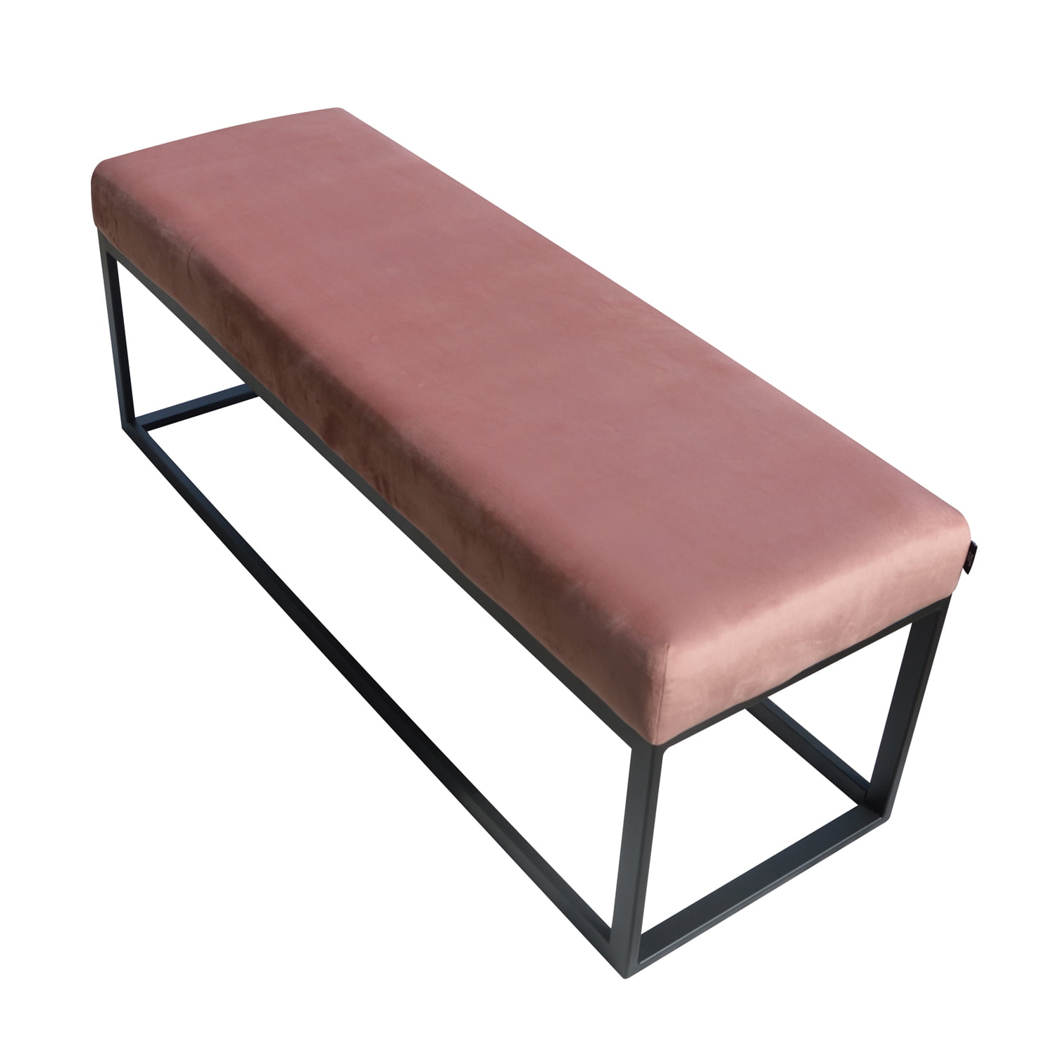 Damiware Bankje Velvet Fluweel En Boucle 121cm Couchy – Velvet Roze