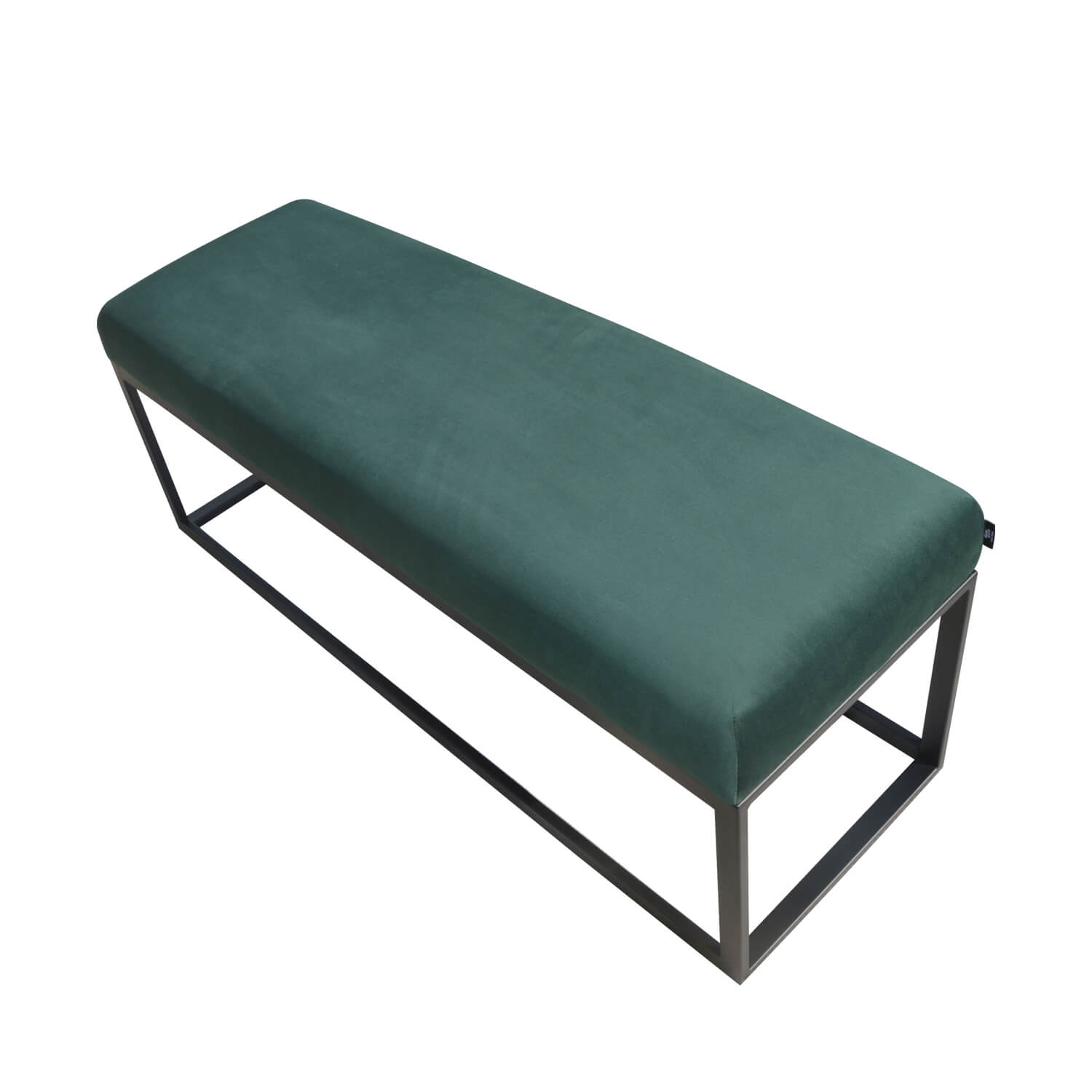 Damiware Bankje Velvet Fluweel En Boucle 121cm Couchy – Velvet Donkergroen