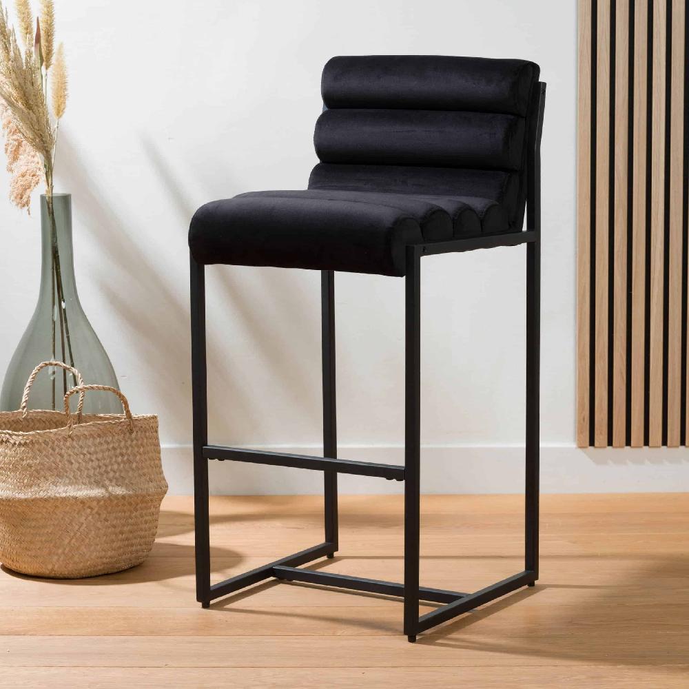 damiware Barkruk designkruk industrieel 75 cm velvet Tony – Velvet Zwart damiware Barkruk designkruk industrieel 75 cm velvet Tony – Velvet Zwart