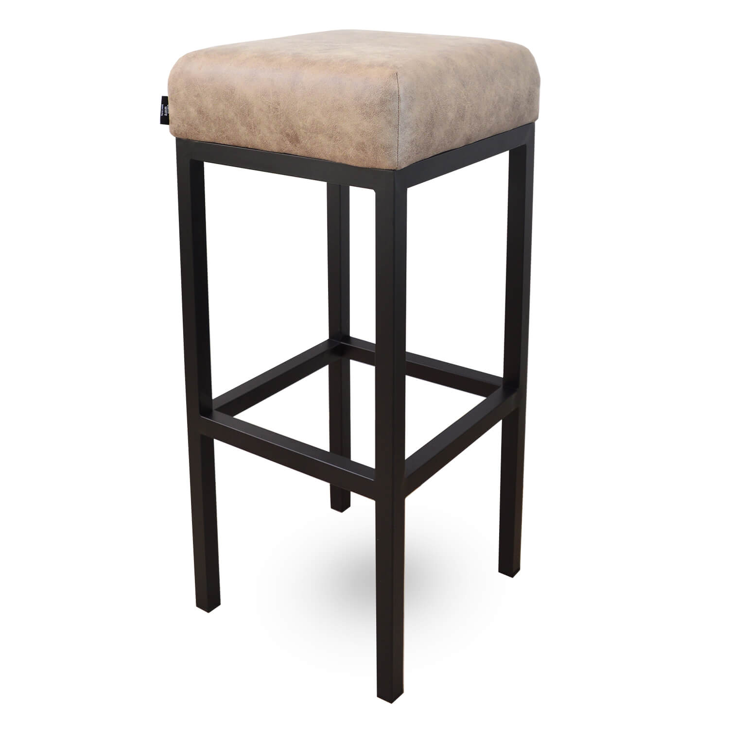 damiware Barkruk lederlook kunstleer Bruce – Dessert 75 CM