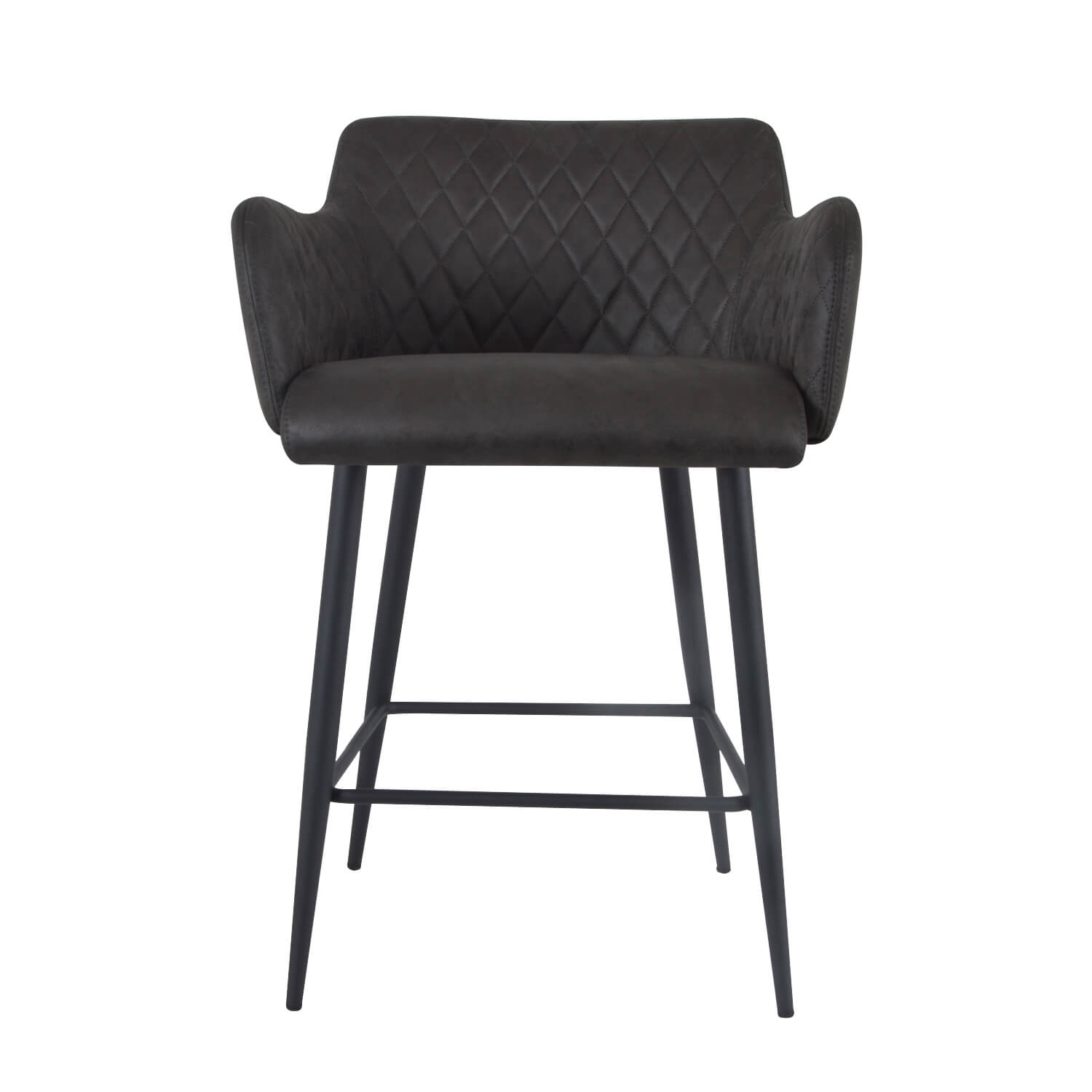 Damiware Barkruk Lederlook Kunstleer Metaal 75 Cm Rose – Stone