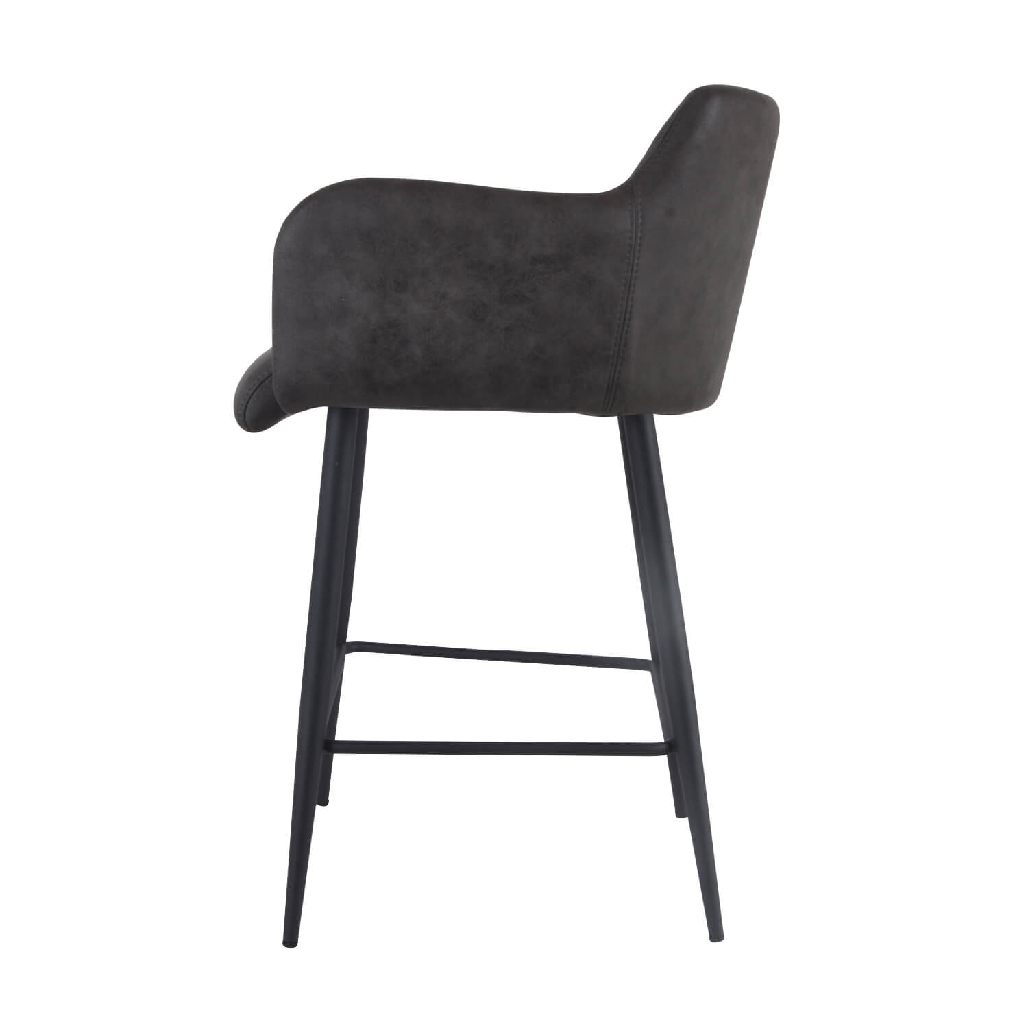 Damiware Barkruk Lederlook Kunstleer Metaal 75 Cm Rose – Stone