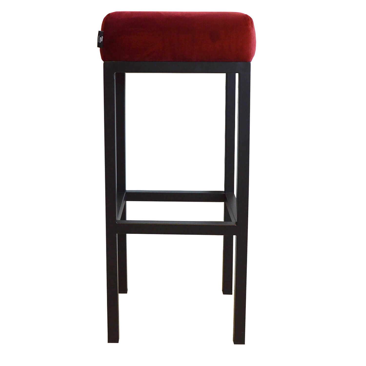 Damiware Barkruk Velvet Fluweel En Bouclé Bruce – Velvet Bordeauxrood 75 CM