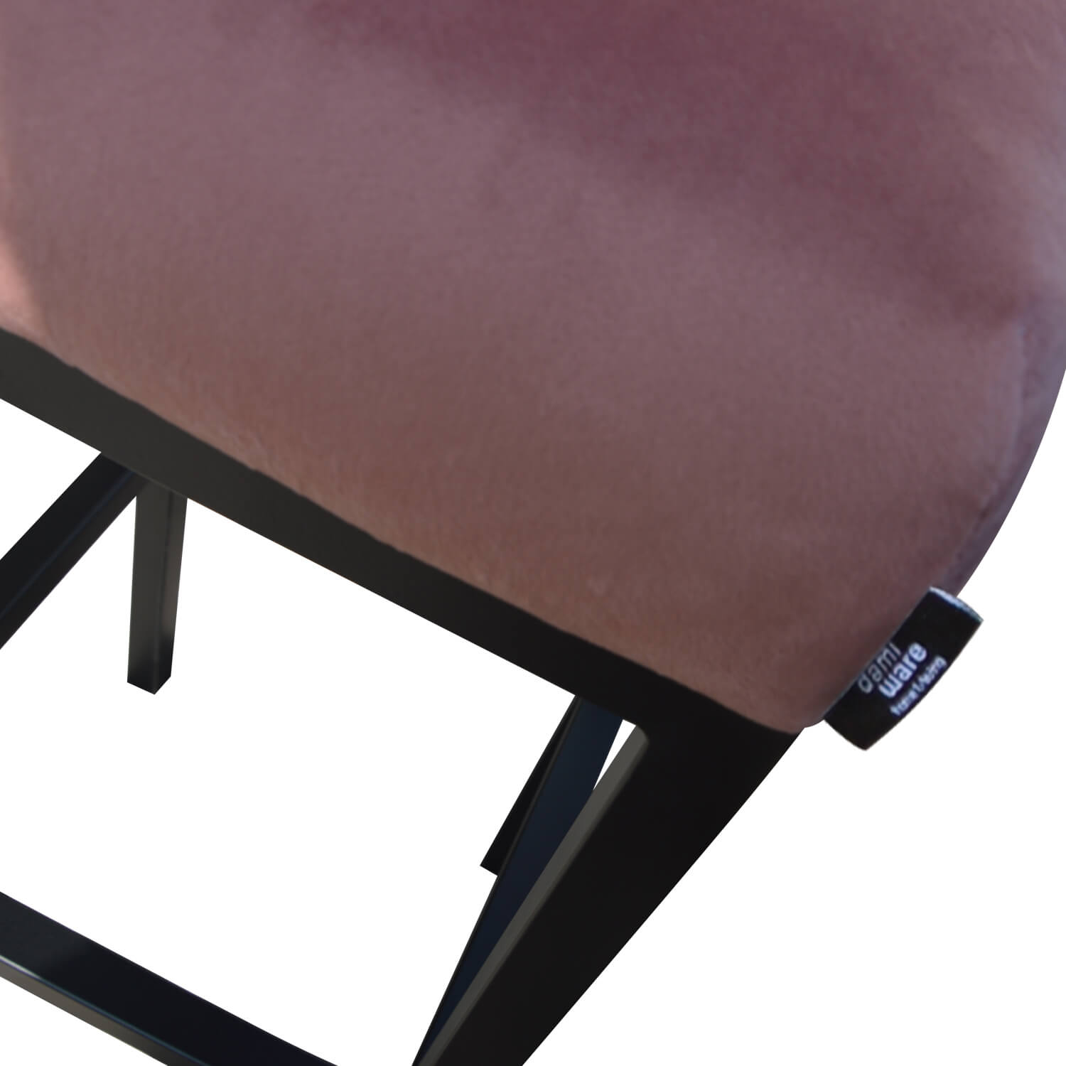 Damiware Barkruk Velvet Fluweel En Bouclé Bruce – Velvet Roze 75 CM