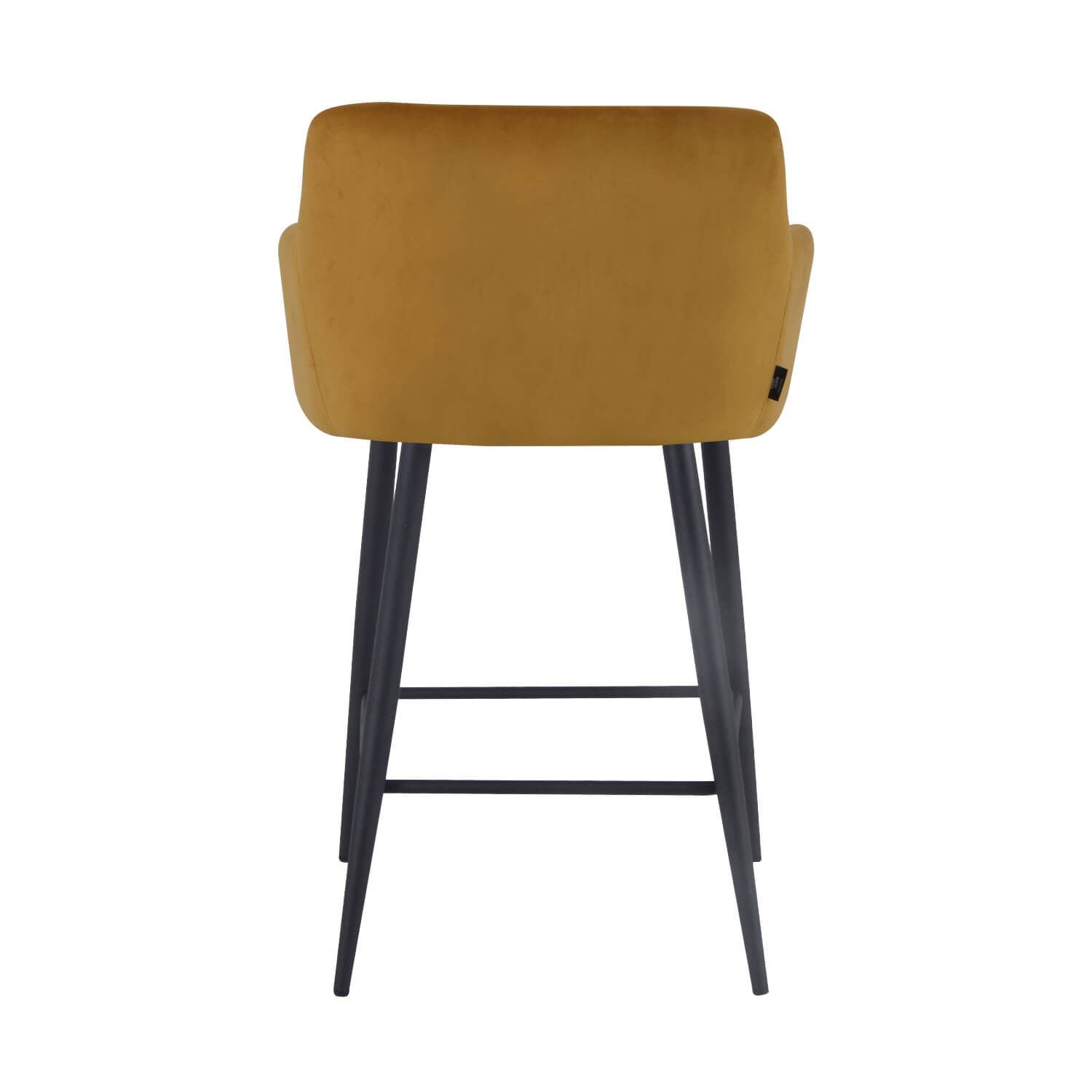 Damiware Barkruk Velvet Fluweel En Bouclé Metaal 65 Cm Rose – Velvet Okergeel