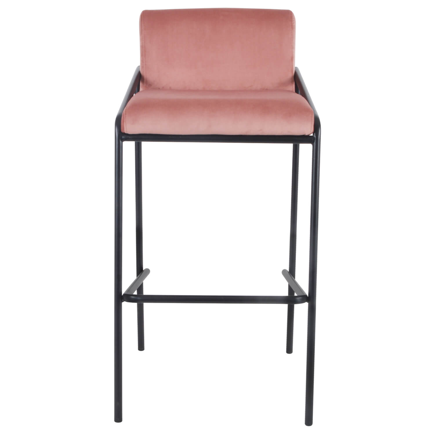 Damiware Barkruk Velvet Fluweel Metaal 75 Cm LEV – Velvet Roze