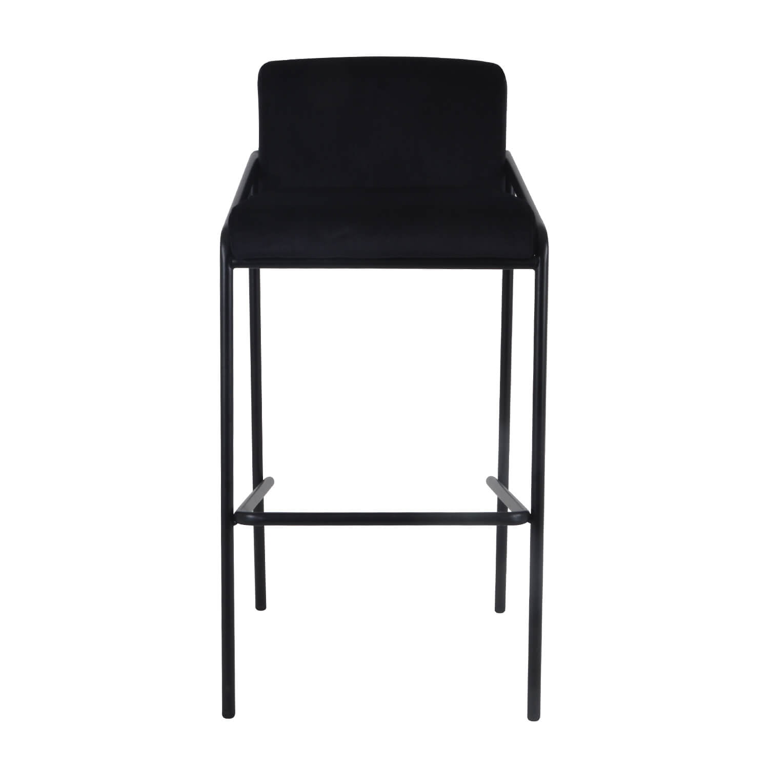 Damiware Barkruk Velvet Fluweel Metaal 75 Cm LEV – Velvet Zwart