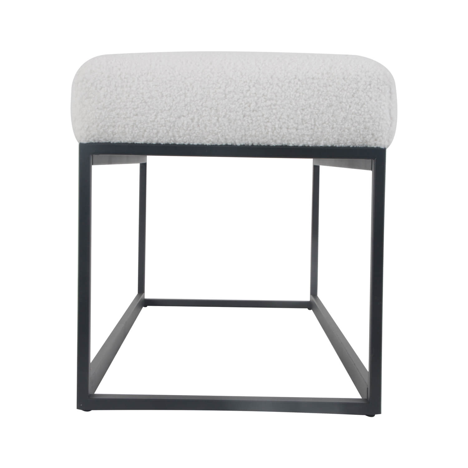 Damiware Bankje Teddystof Wit 121cm Couchy