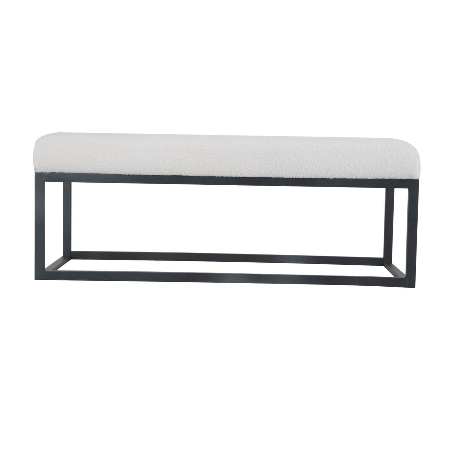 Damiware Bankje Teddystof Wit 121cm Couchy