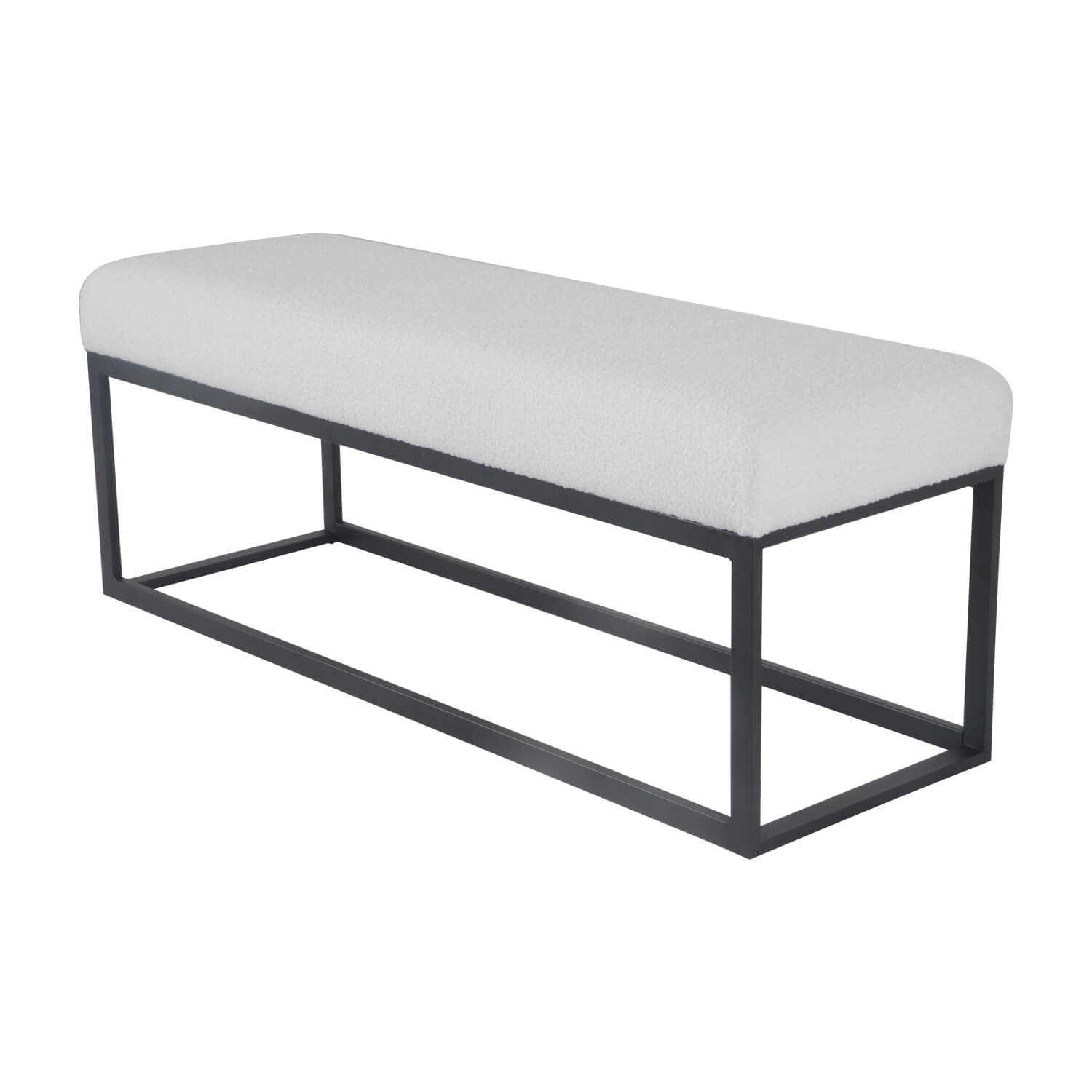 damiware Bankje teddystof wit 121cm Couchy