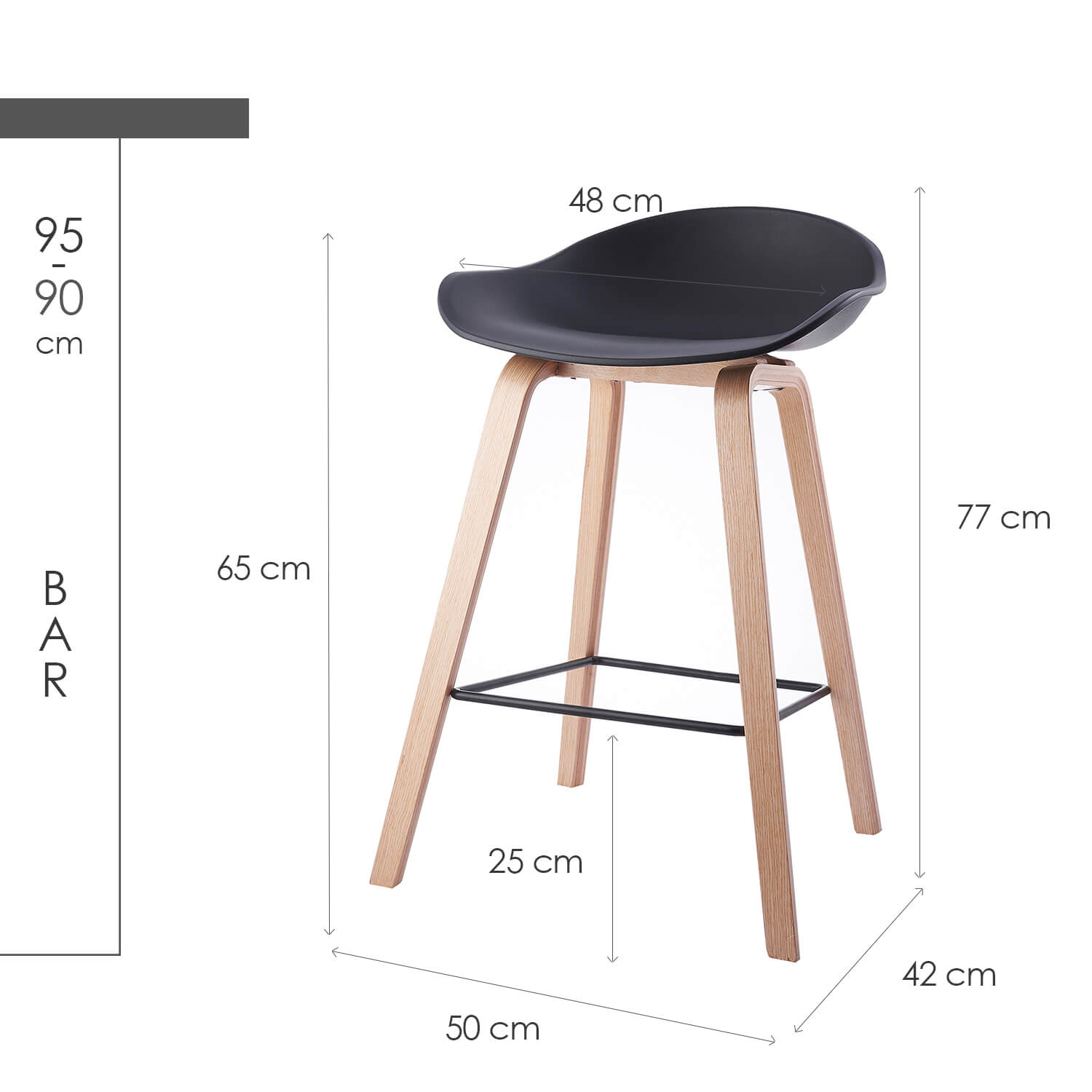Damiware Barkruk 65 Cm Romeo