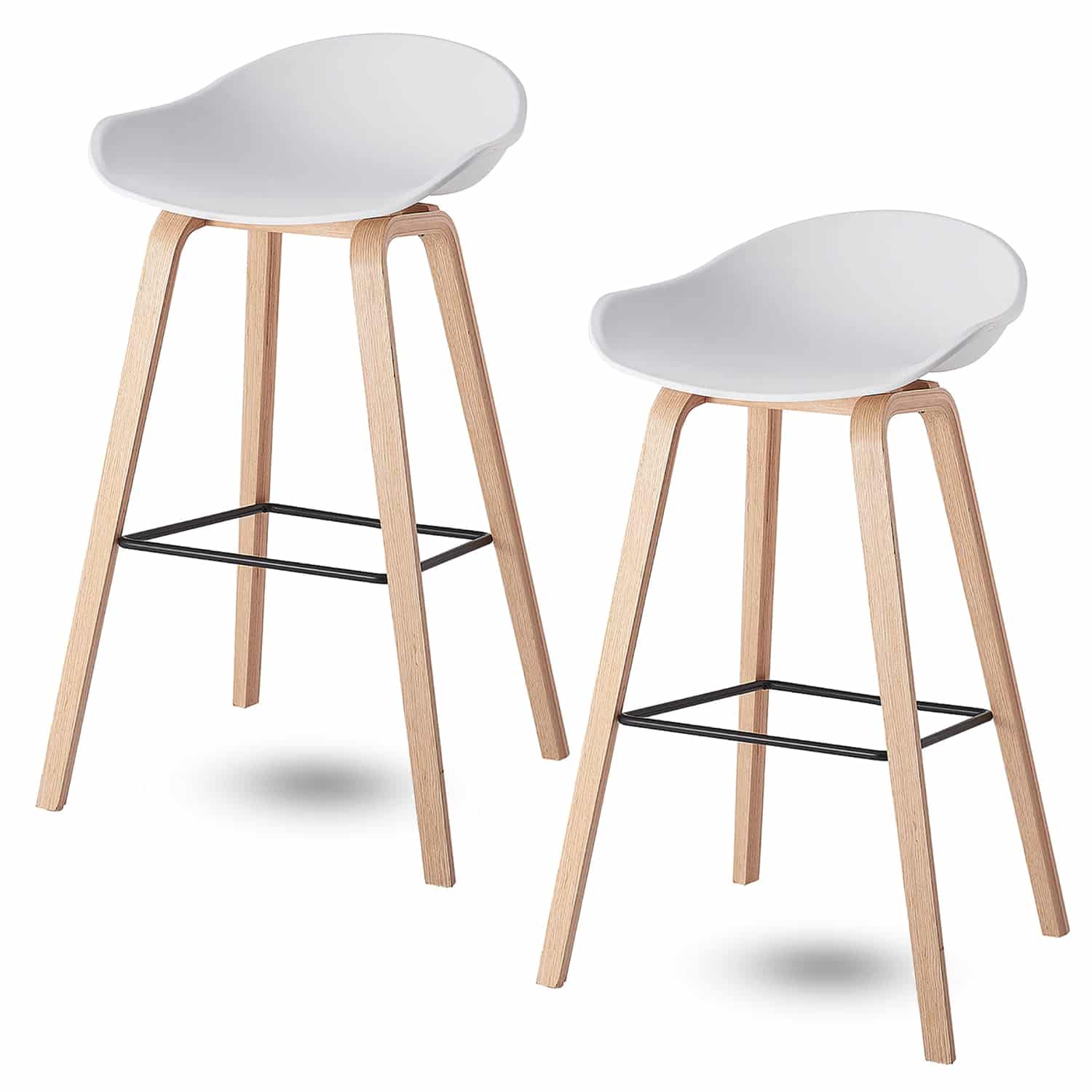 damiware Barkruk 73 cm Set van 2 Romeo – Wit