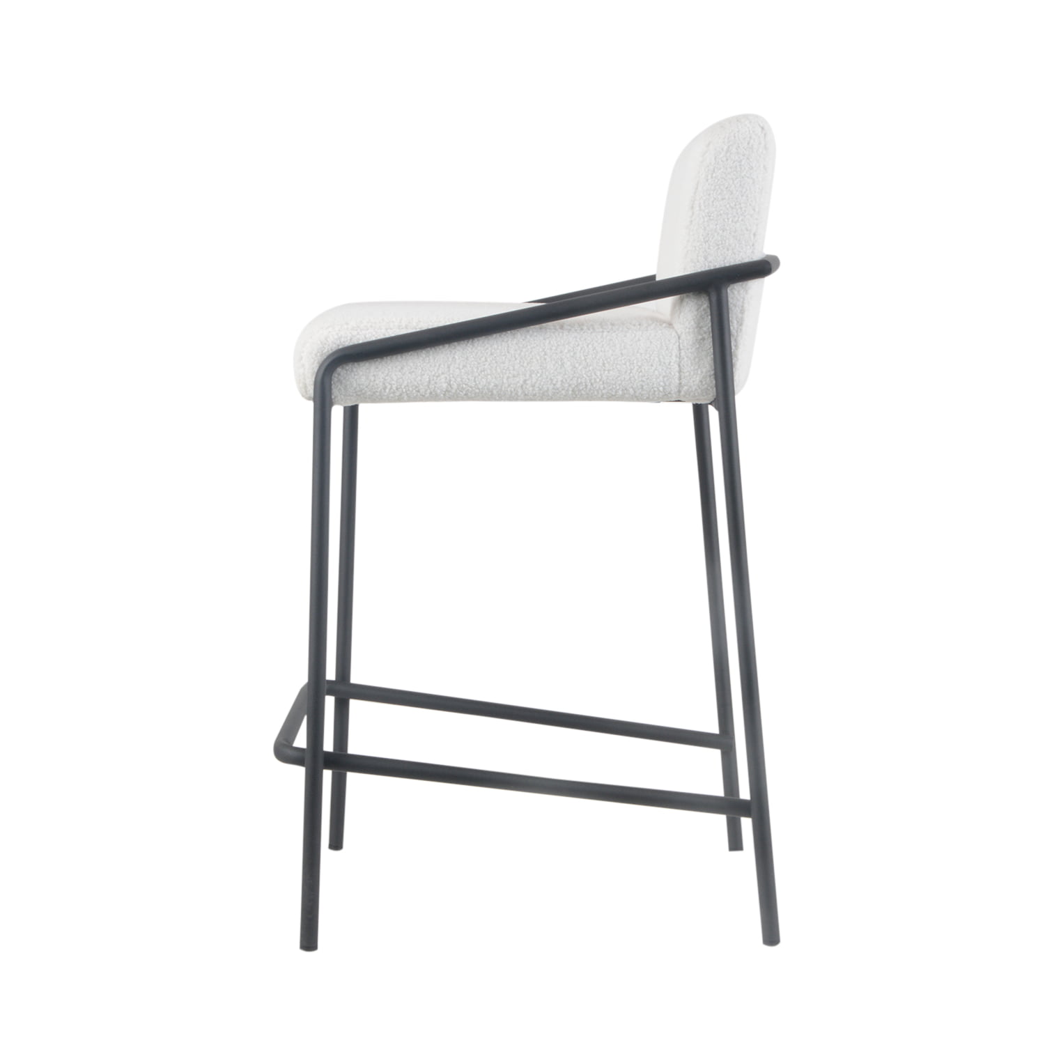 Damiware Barkruk Metaal 65 Cm Teddystof LEV