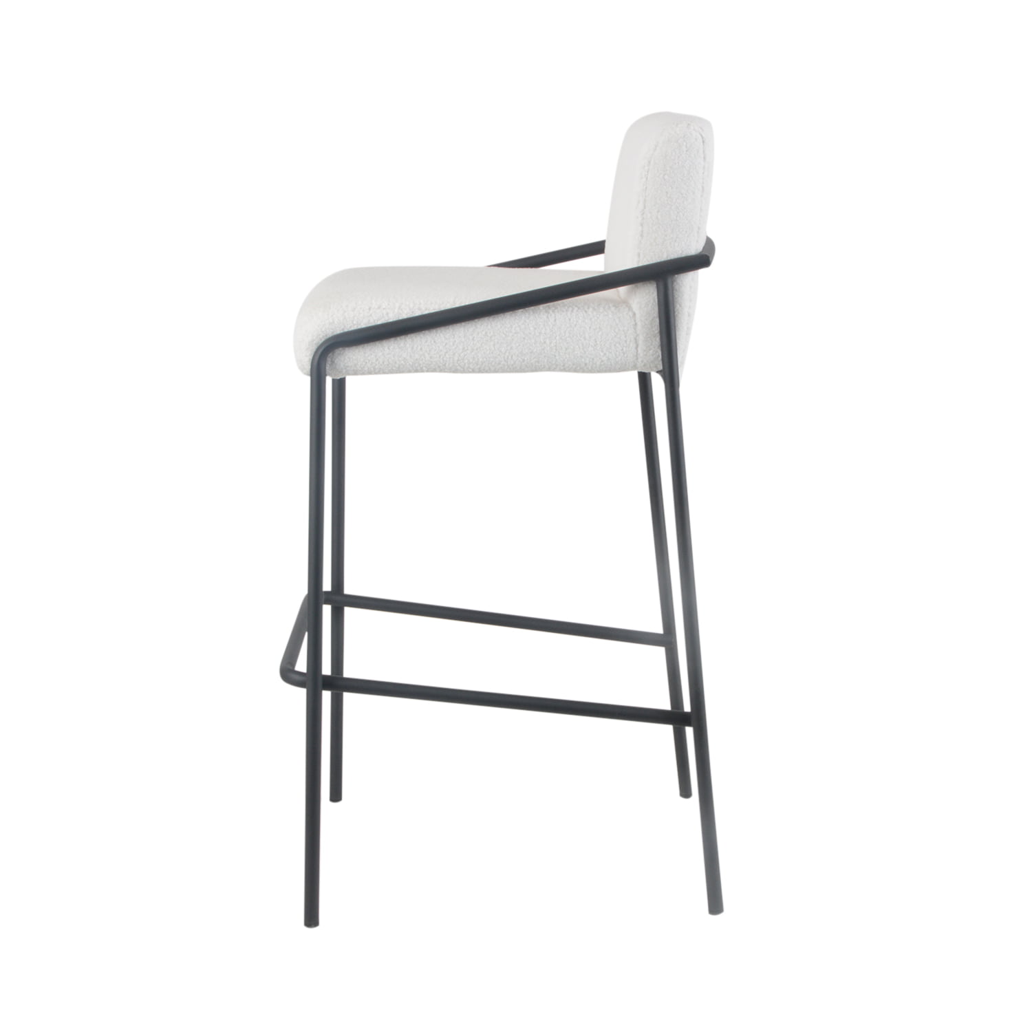 Damiware Barkruk Metaal 75 Cm Teddystof LEV