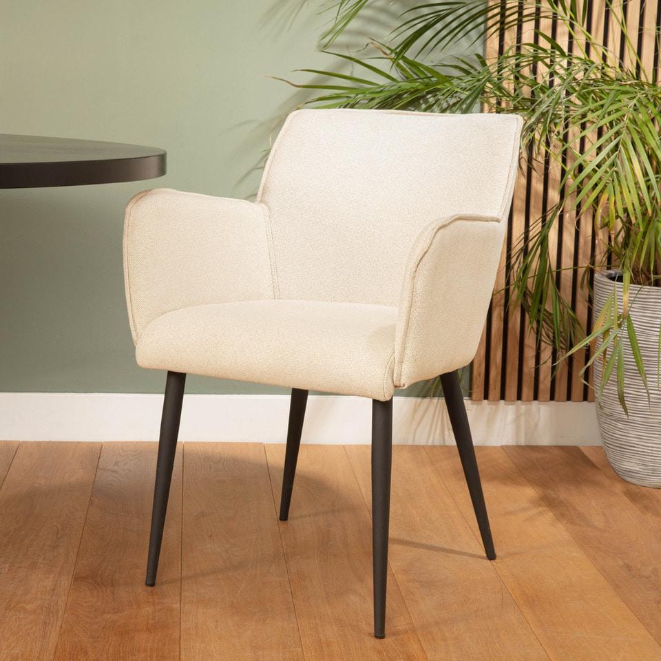 damiware Eetkamerstoel tweed Rose – Beige Tweed