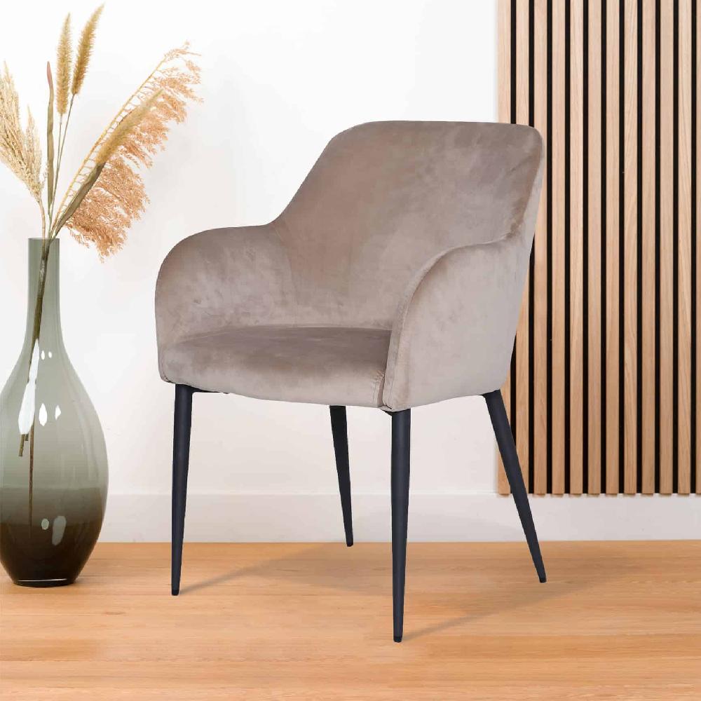 damiware Eetkamerstoel Velvet Ted – Velvet Taupe damiware Eetkamerstoel Velvet Ted – Velvet Taupe