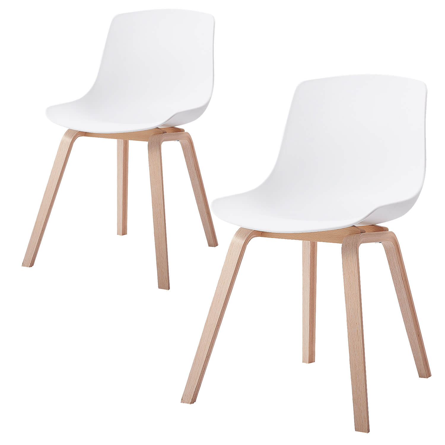 damiware Eetkamerstoelen set van 2 Juliet – Wit