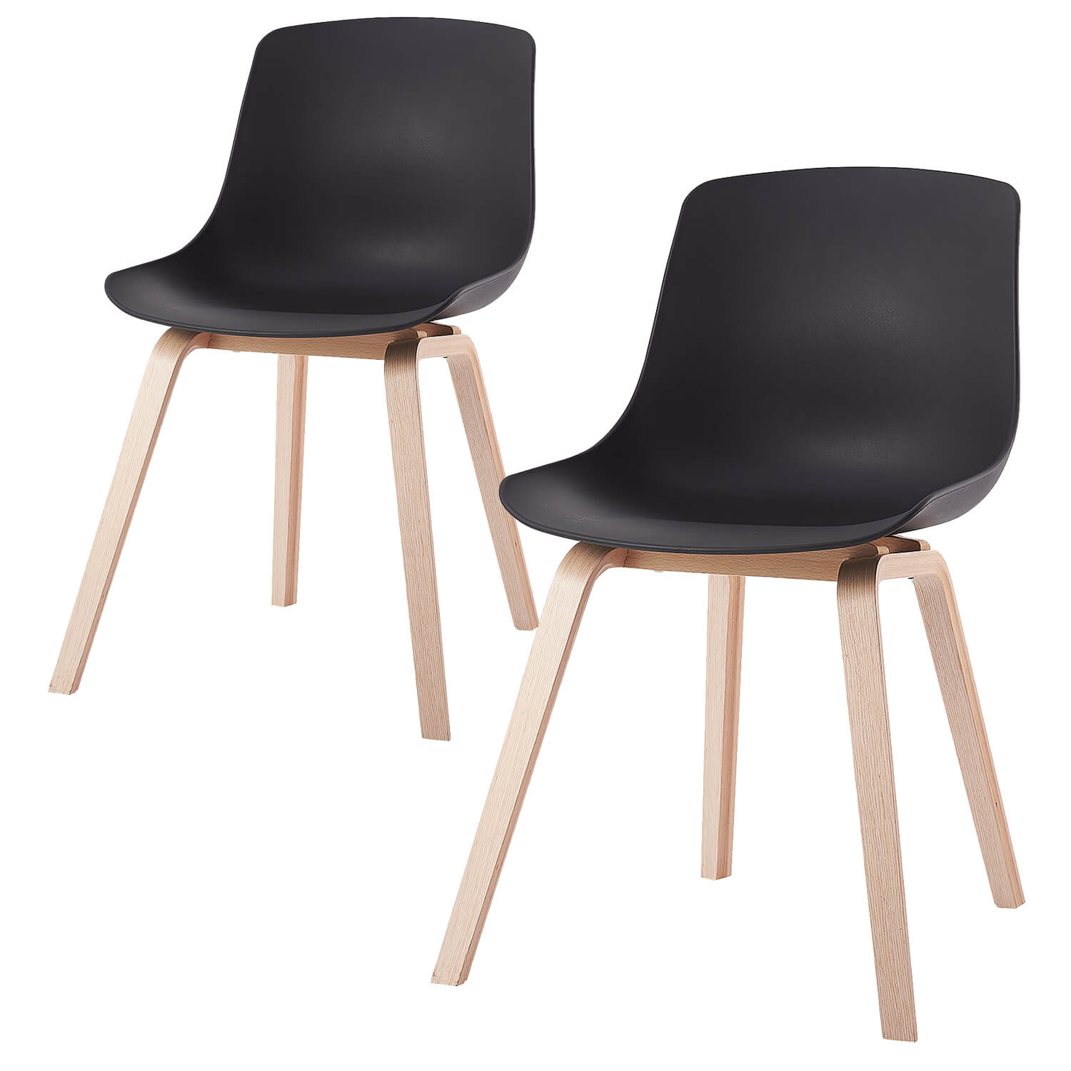 damiware Eetkamerstoelen set van 2 Juliet – Zwart