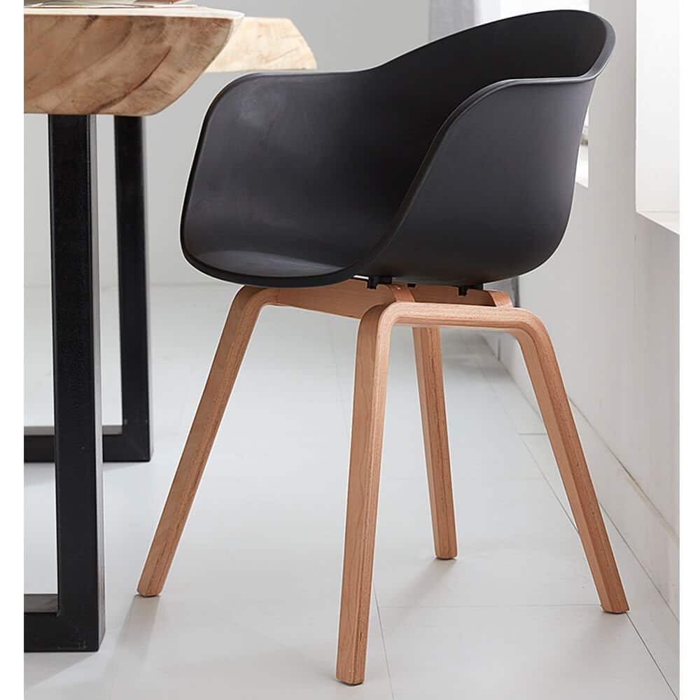 Damiware Eetkamerstoelen Set Van 2 Romeo – Zwart