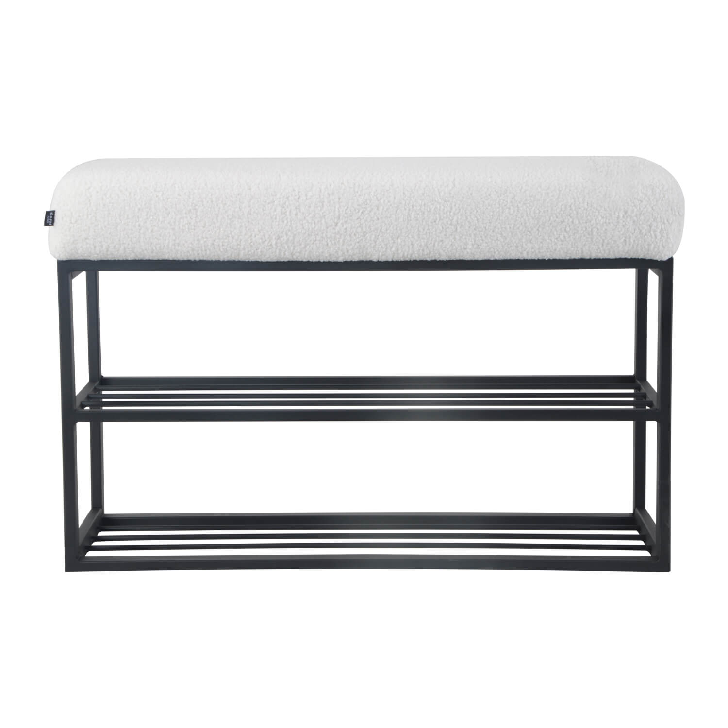 Damiware Schoenenrek Teddystof Wit Metaal Couchy