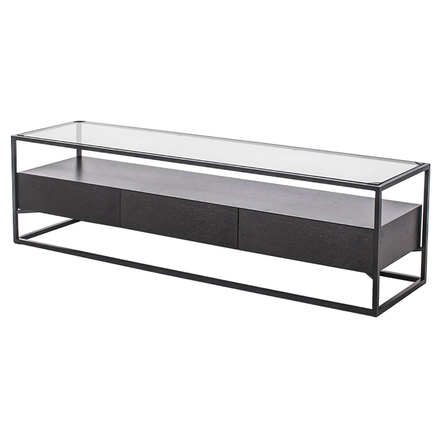 damiware TV-meubel metaal hout 150 cm Baily – Zwart damiware TV-meubel metaal hout 150 cm Baily – Zwart