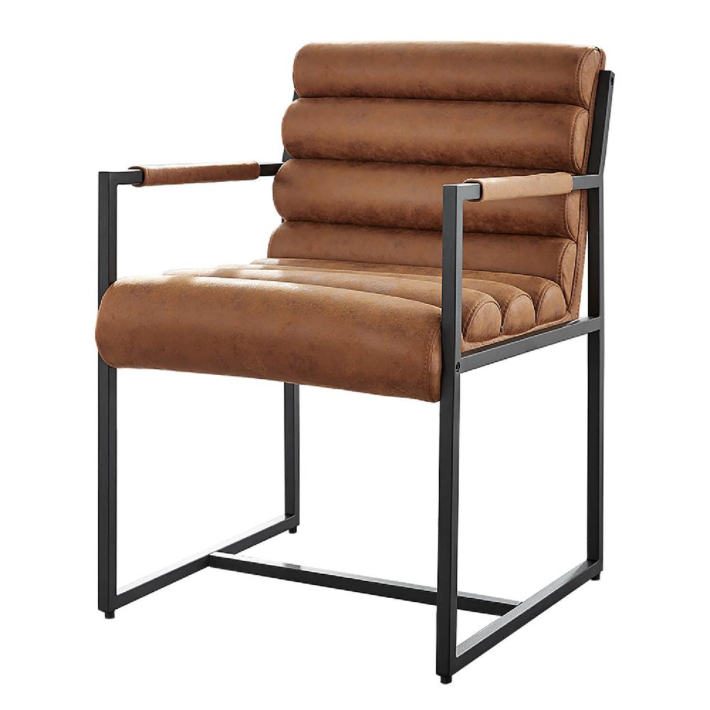 damiware Eetkamerstoel designstoel lederlook Tony – Cognac damiware Eetkamerstoel designstoel lederlook Tony – Cognac