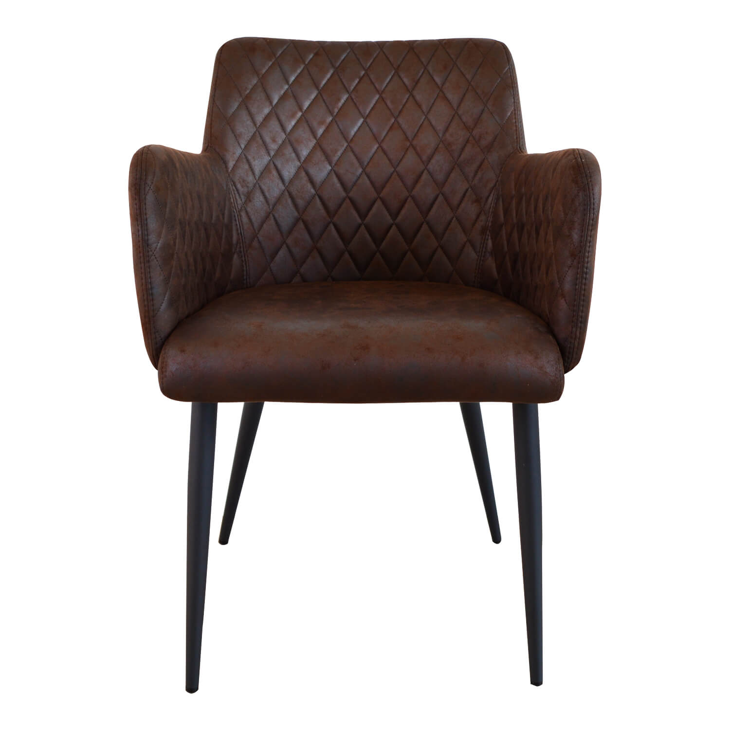 Damiware Eetkamerstoel Lederlook Kunstleer Rose 2 Delig – Burgundy