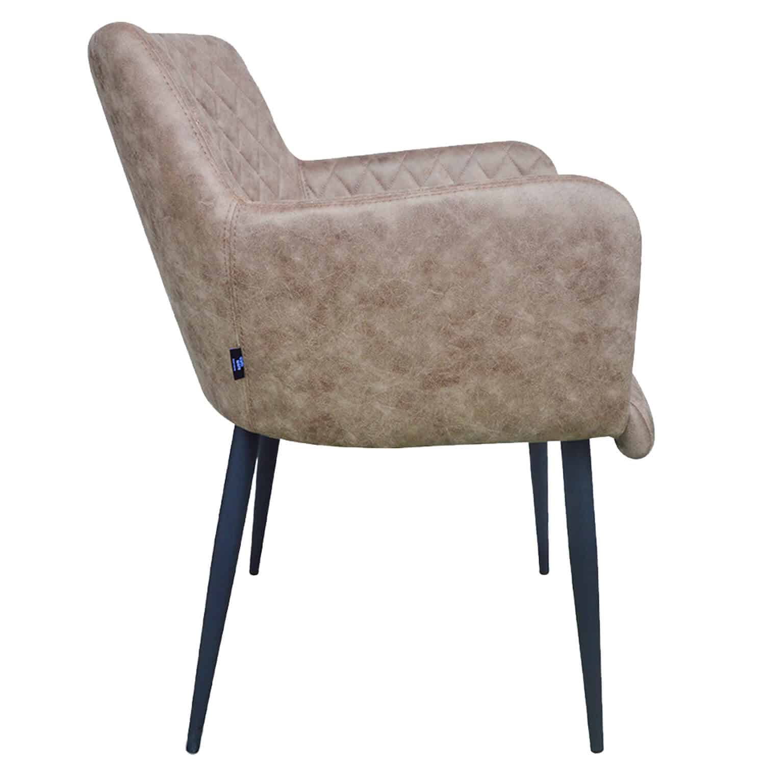 Damiware Eetkamerstoel Lederlook Kunstleer Rose 2 Delig – Dessert