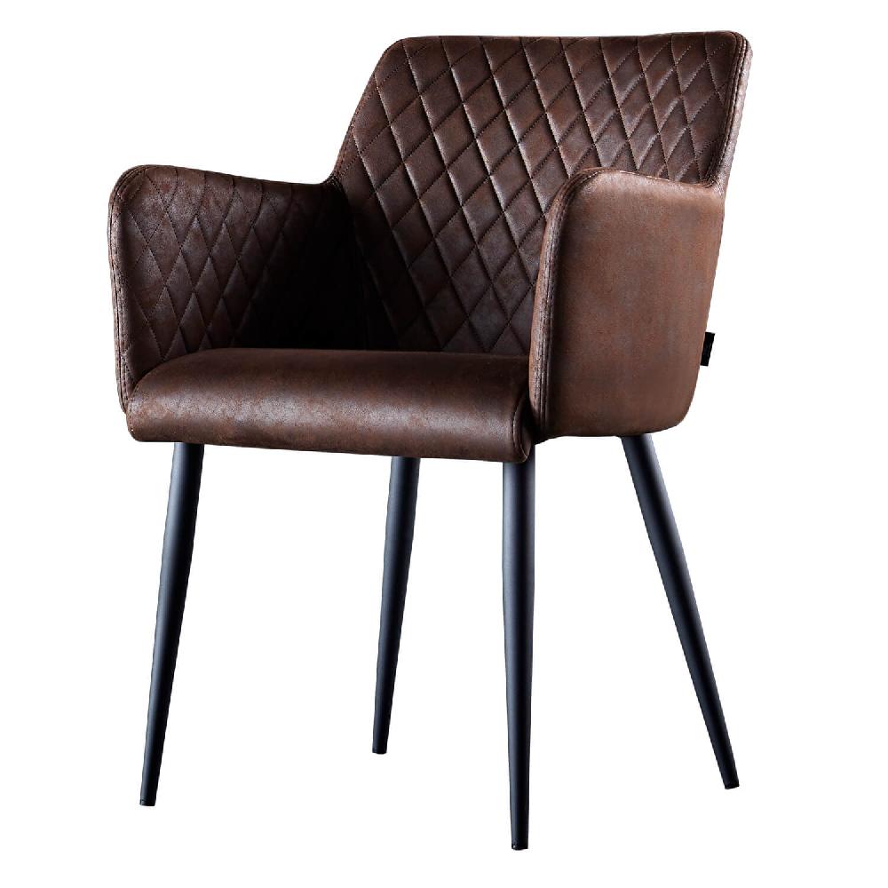 damiware Eetkamerstoel lederlook kunstleer Rose – Burgundy