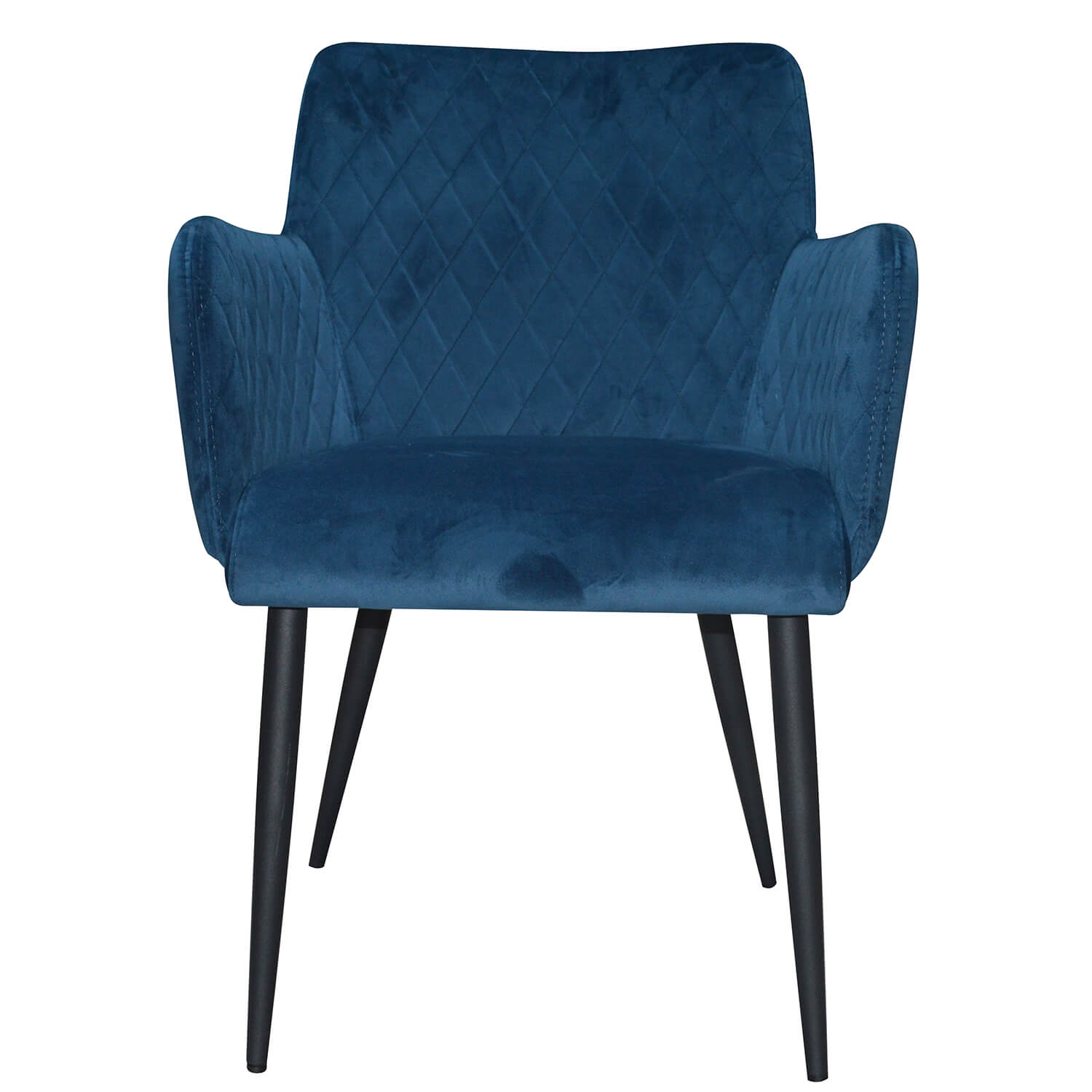 Damiware Eetkamerstoel Velvet Fluweel Rose 2delig – Velvet Blauw