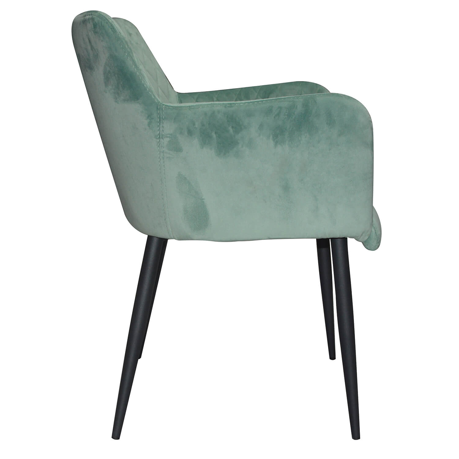 Damiware Eetkamerstoel Velvet Fluweel Rose 2delig – Velvet Mintgroen