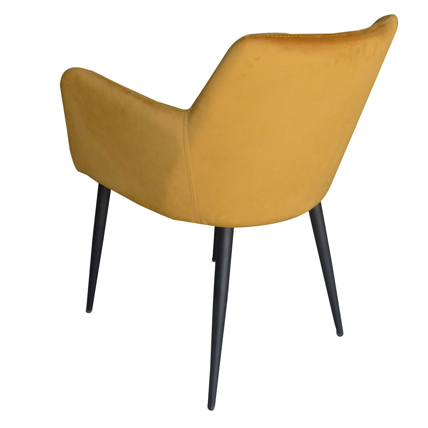 Damiware Eetkamerstoel Velvet Fluweel Rose 2delig – Velvet Okergeel