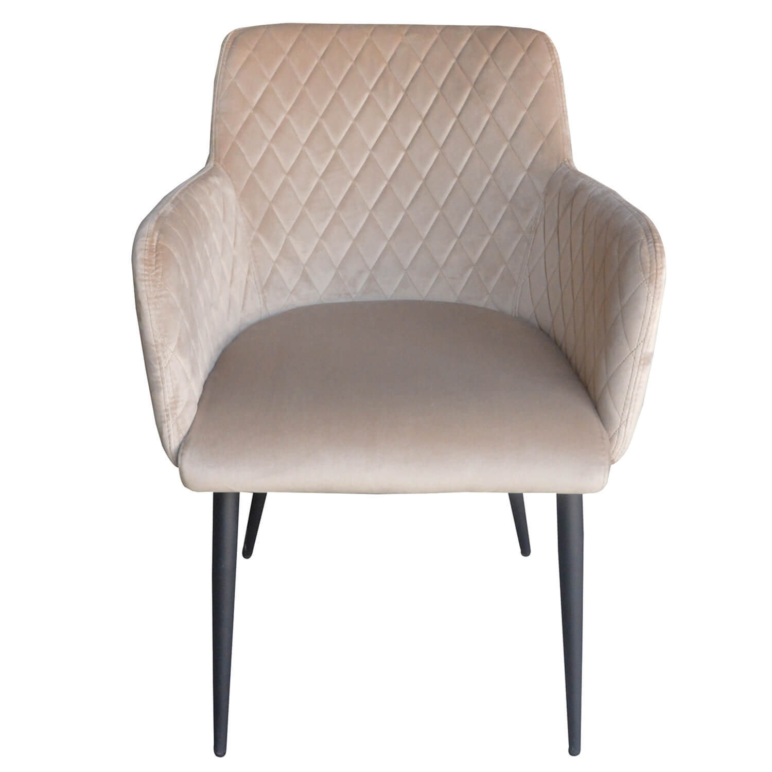 Damiware Eetkamerstoel Velvet Fluweel Rose 2delig – Velvet Taupe