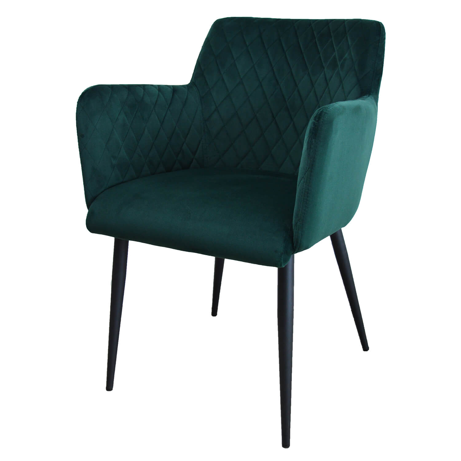 damiware Eetkamerstoel velvet fluweel Rose – Velvet Donkergroen