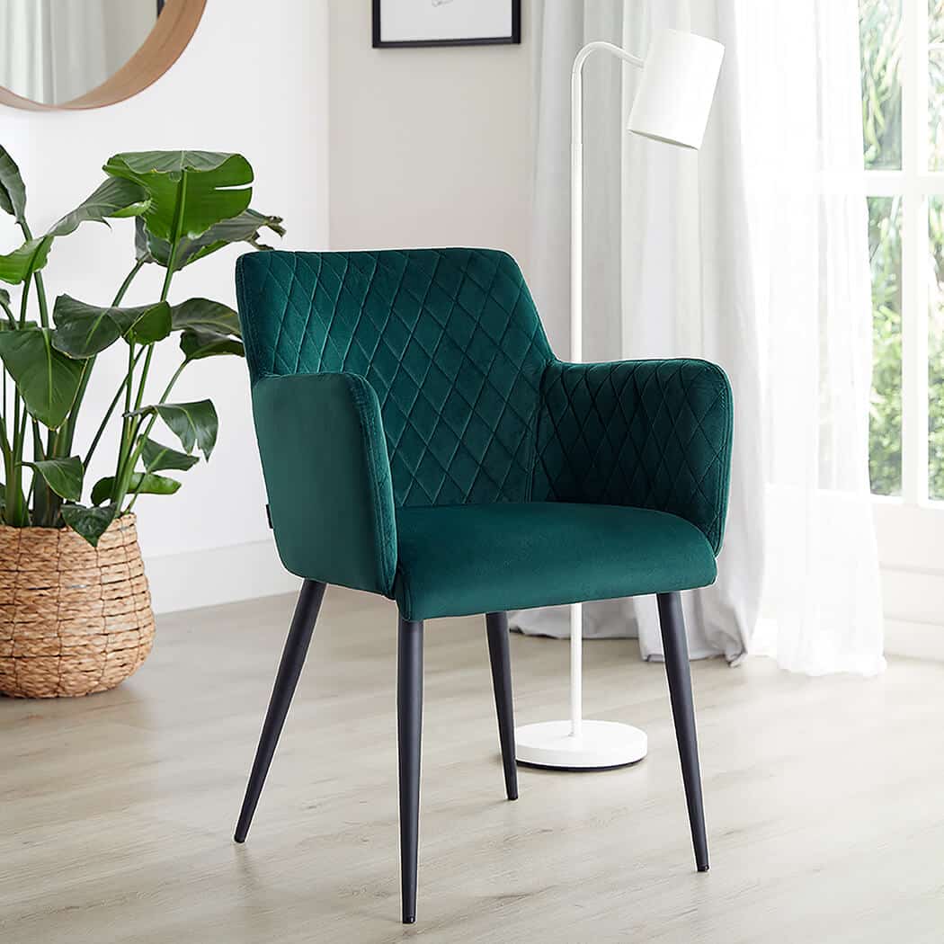 damiware Eetkamerstoel velvet fluweel Rose – Velvet Donkergroen damiware Eetkamerstoel velvet fluweel Rose – Velvet Donkergroen