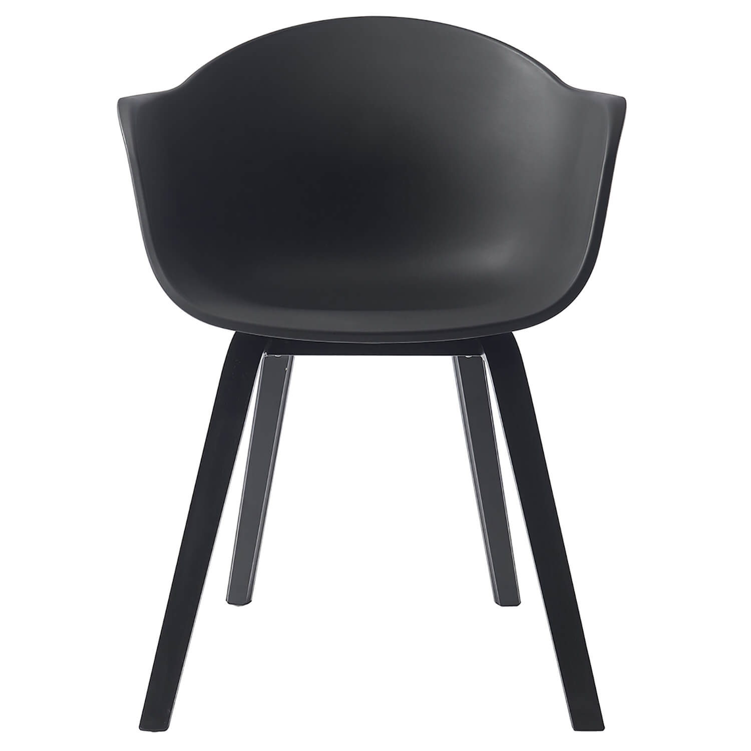 Damiware Eetkamerstoelen Set Van 2 Romeo – Volledig Zwart