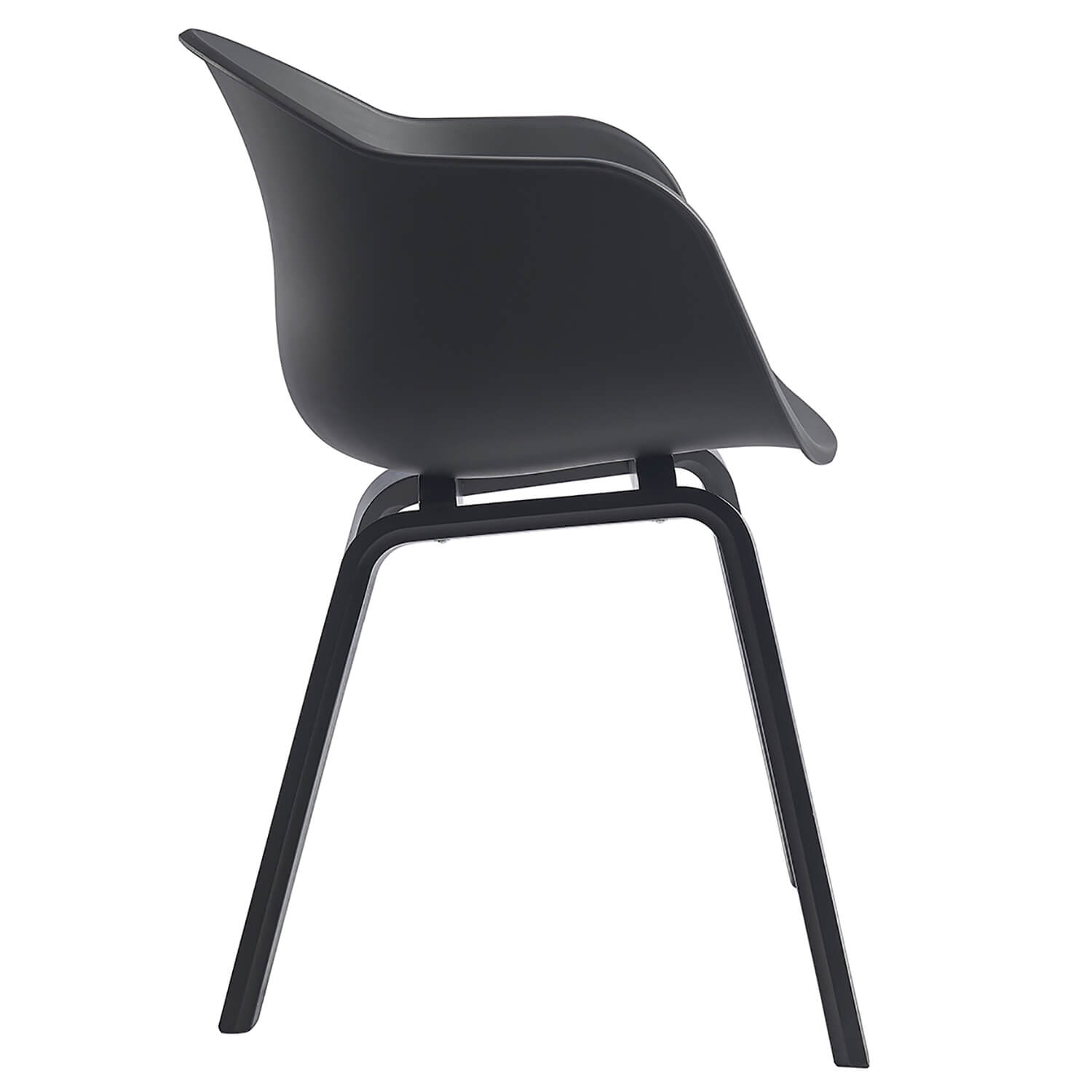 Damiware Eetkamerstoelen Set Van 2 Romeo – Volledig Zwart