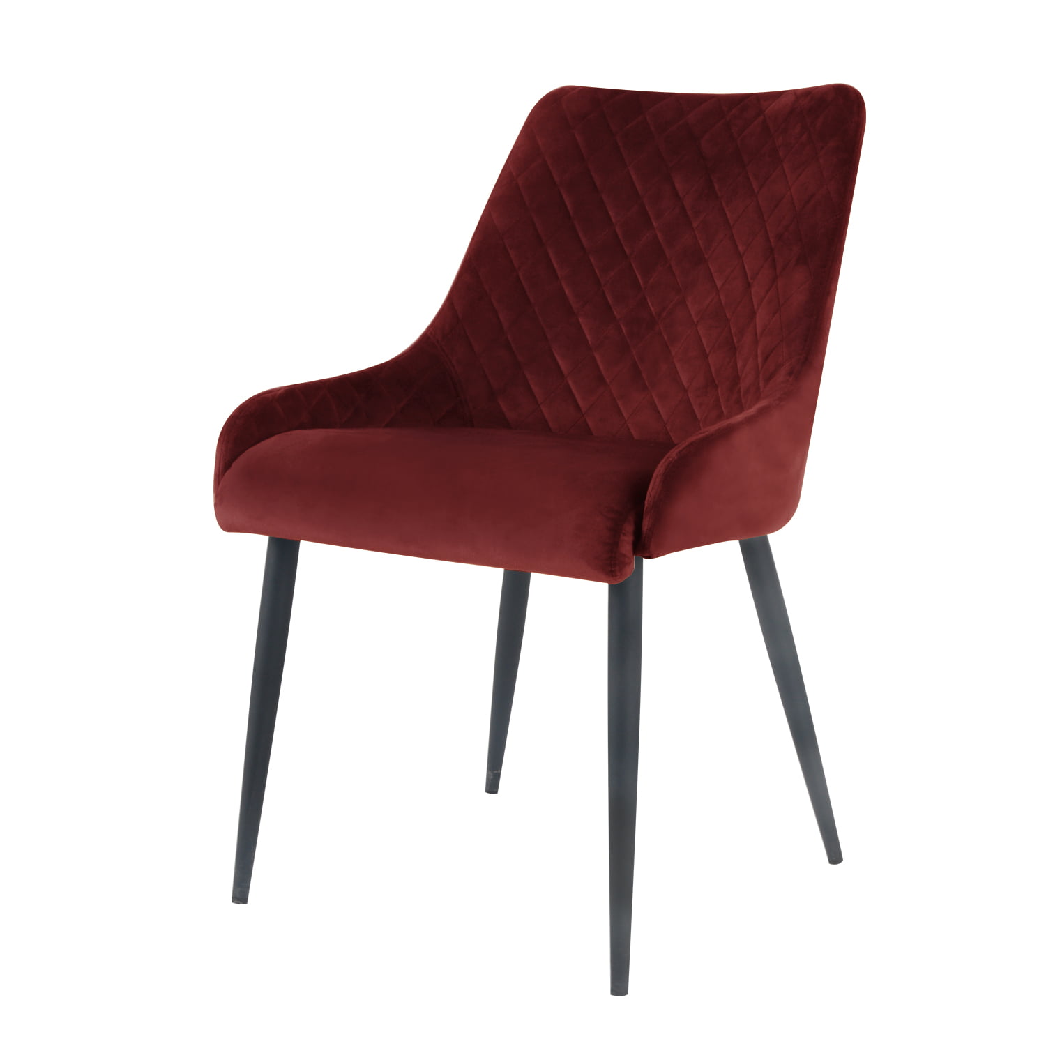 damiware Eetkamerstoelen velvet fluweel Bella – Velvet Bordeauxrood