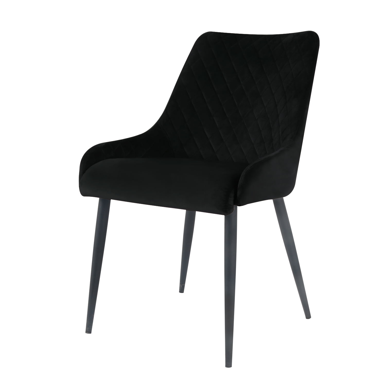 damiware Eetkamerstoelen velvet fluweel Bella – Velvet Zwart