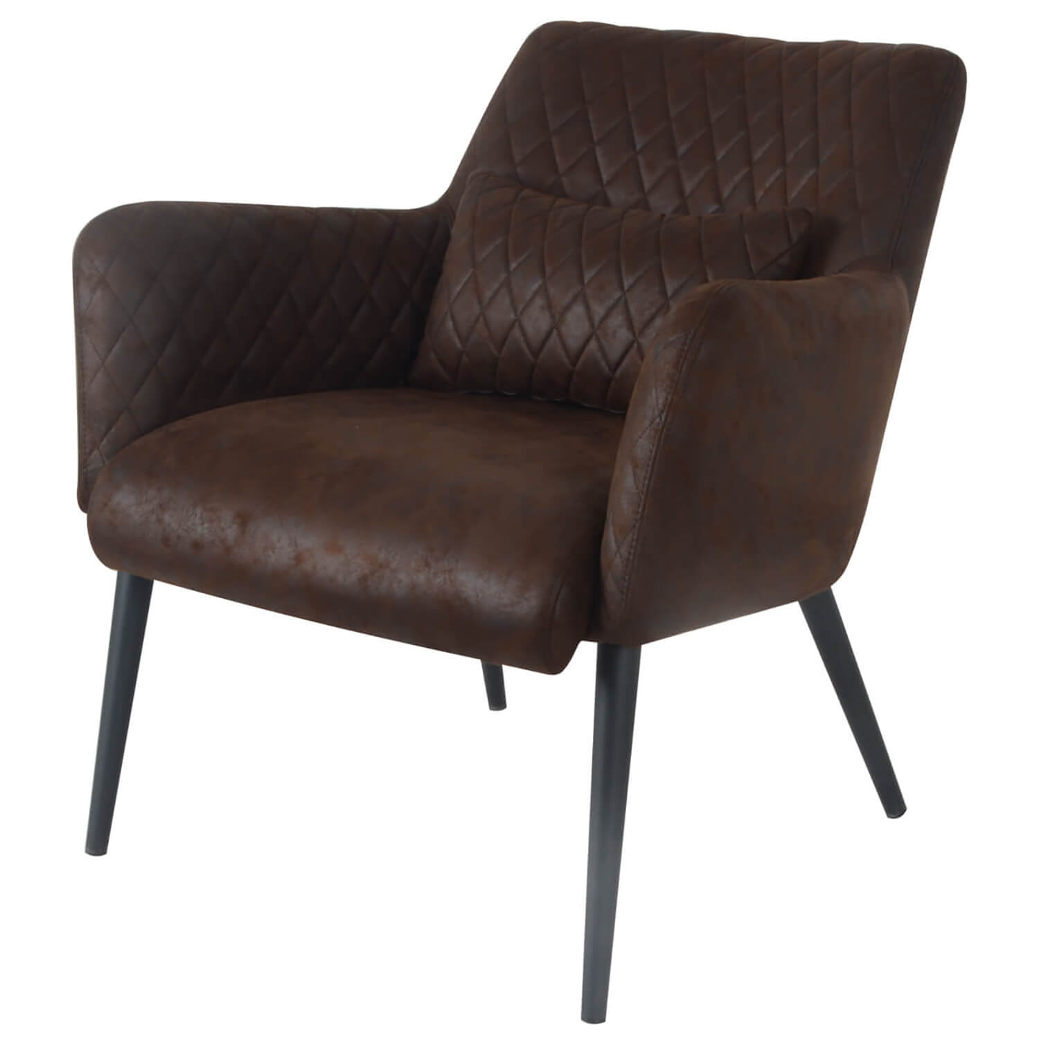 damiware Fauteuil met armleuningen Lederlook Rose – Burgundy damiware Fauteuil met armleuningen Lederlook Rose – Burgundy