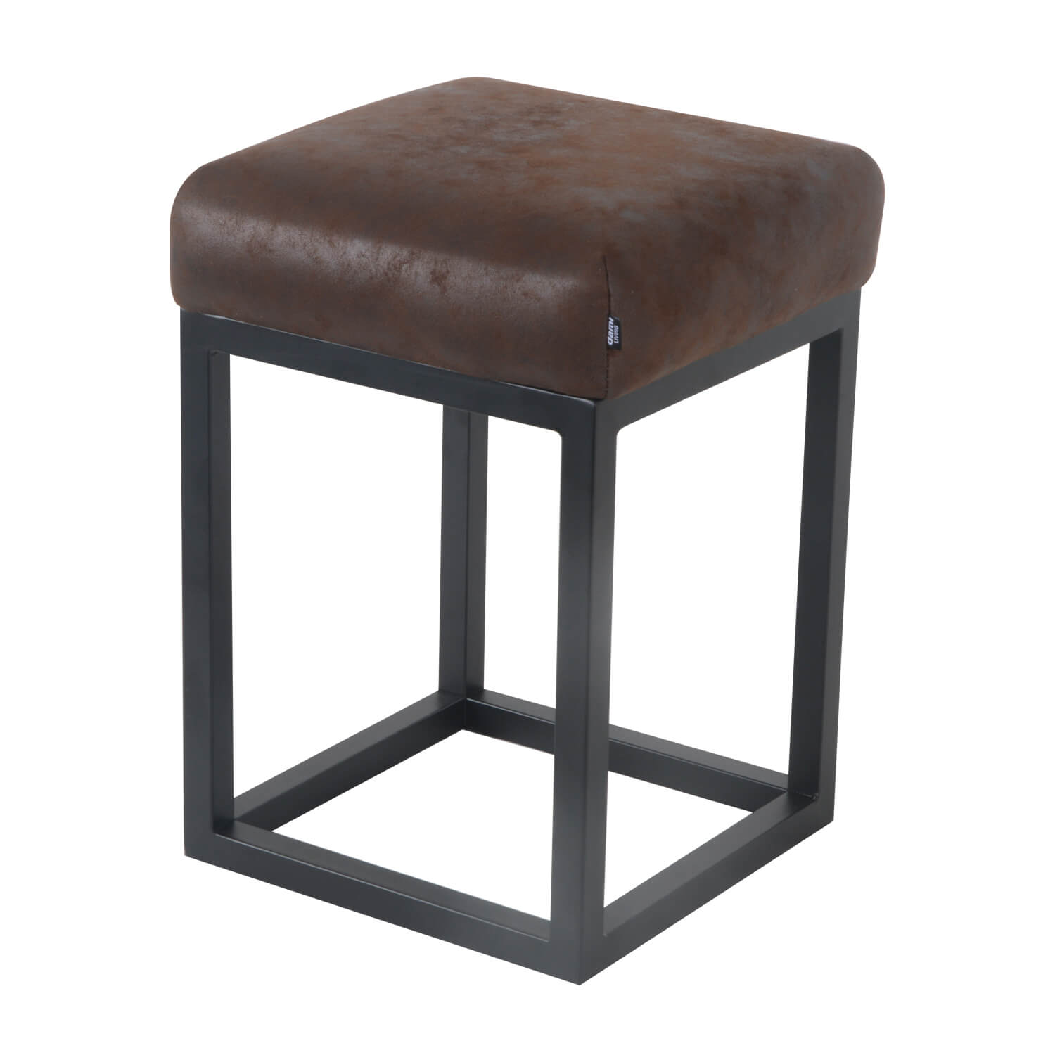 damiware Kruk vintage industrieel lederlook Brucy – Burgundy