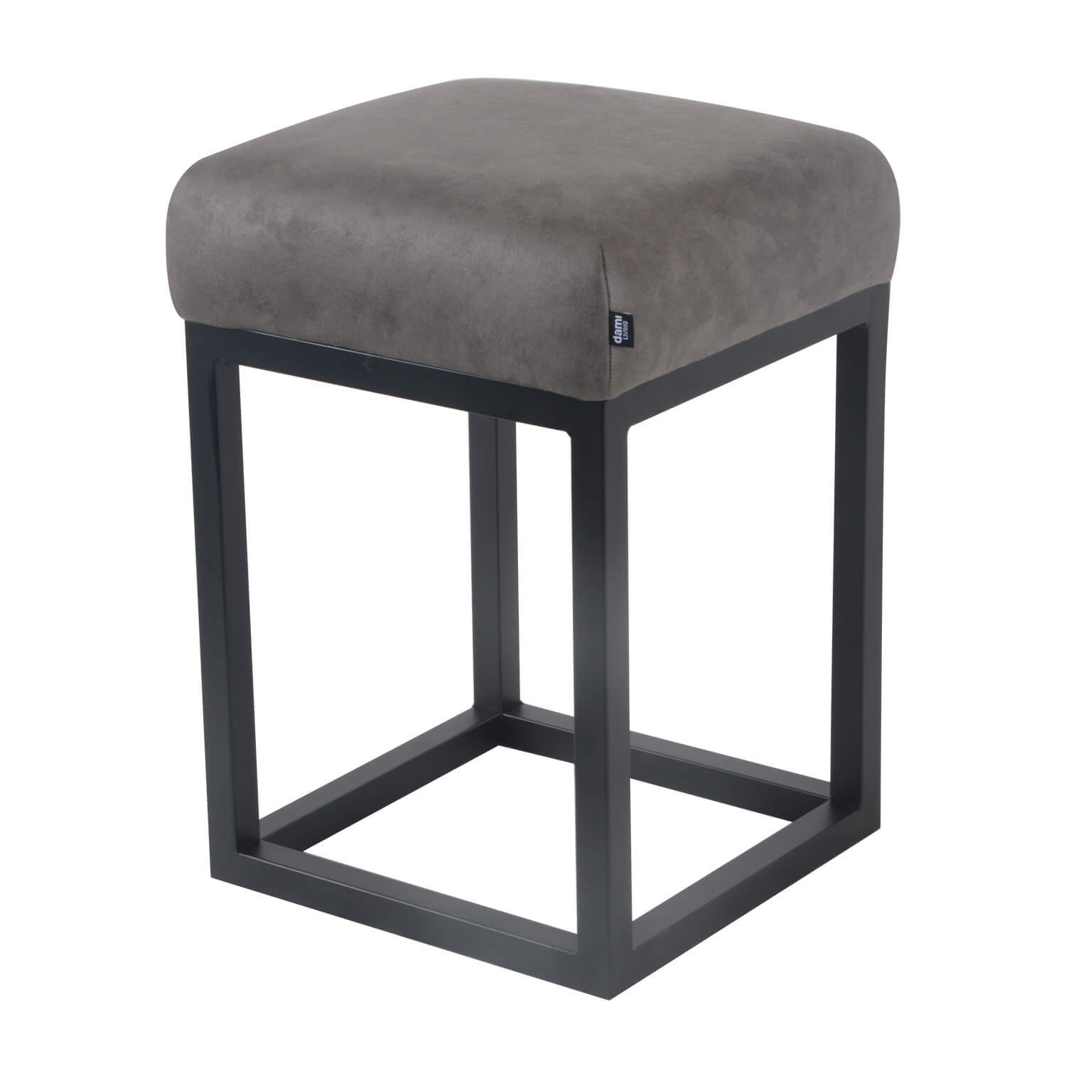 damiware Kruk vintage industrieel lederlook Brucy – Stone