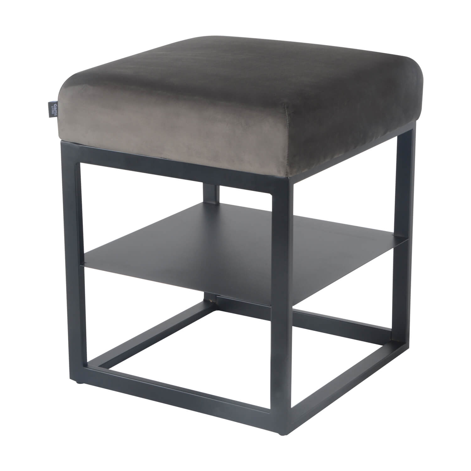 damiware Nachtkastje Bijzettafel Velvet Otto – Velvet Grijs