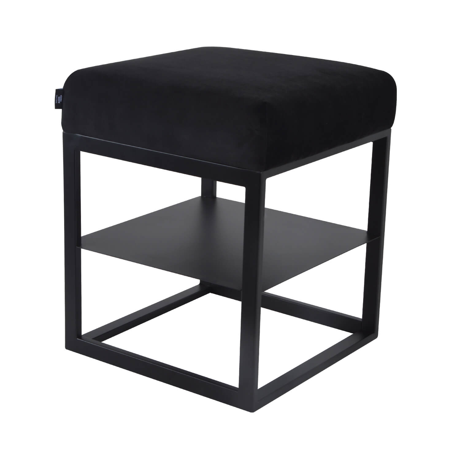 damiware Nachtkastje Bijzettafel Velvet Otto – Velvet Zwart