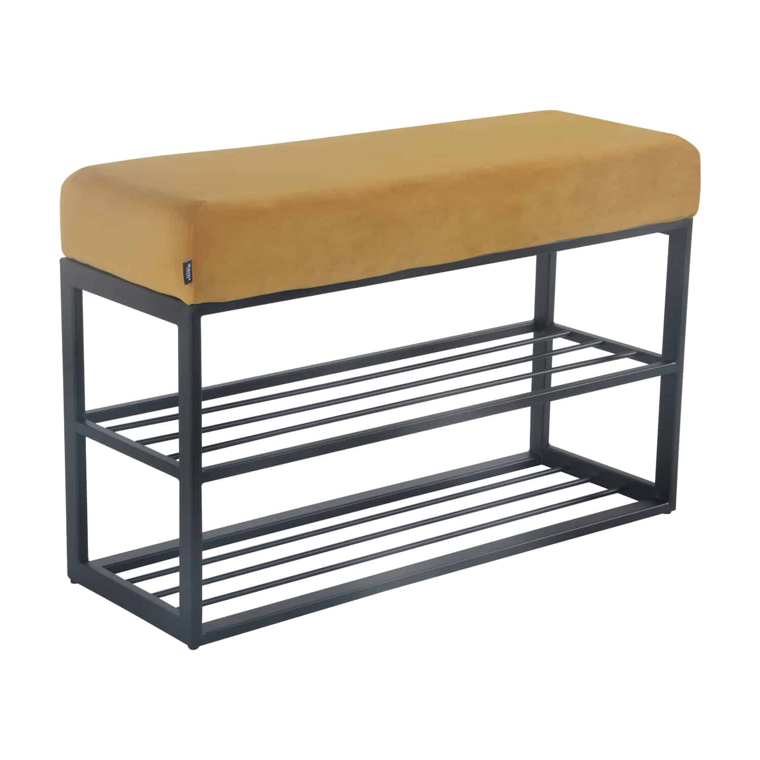 damiware Schoenenrek Velvet fluweel en Boucle 80 x 30 cm Couchy – Velvet Okergeel