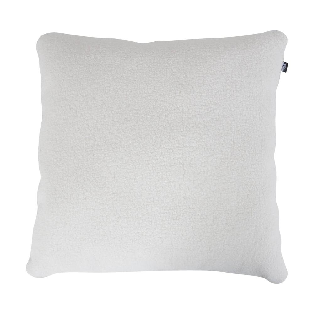 damiware Sierkussen Cushy woonkamer slaapkamer vierkant 45x45cm – Teddystof wit