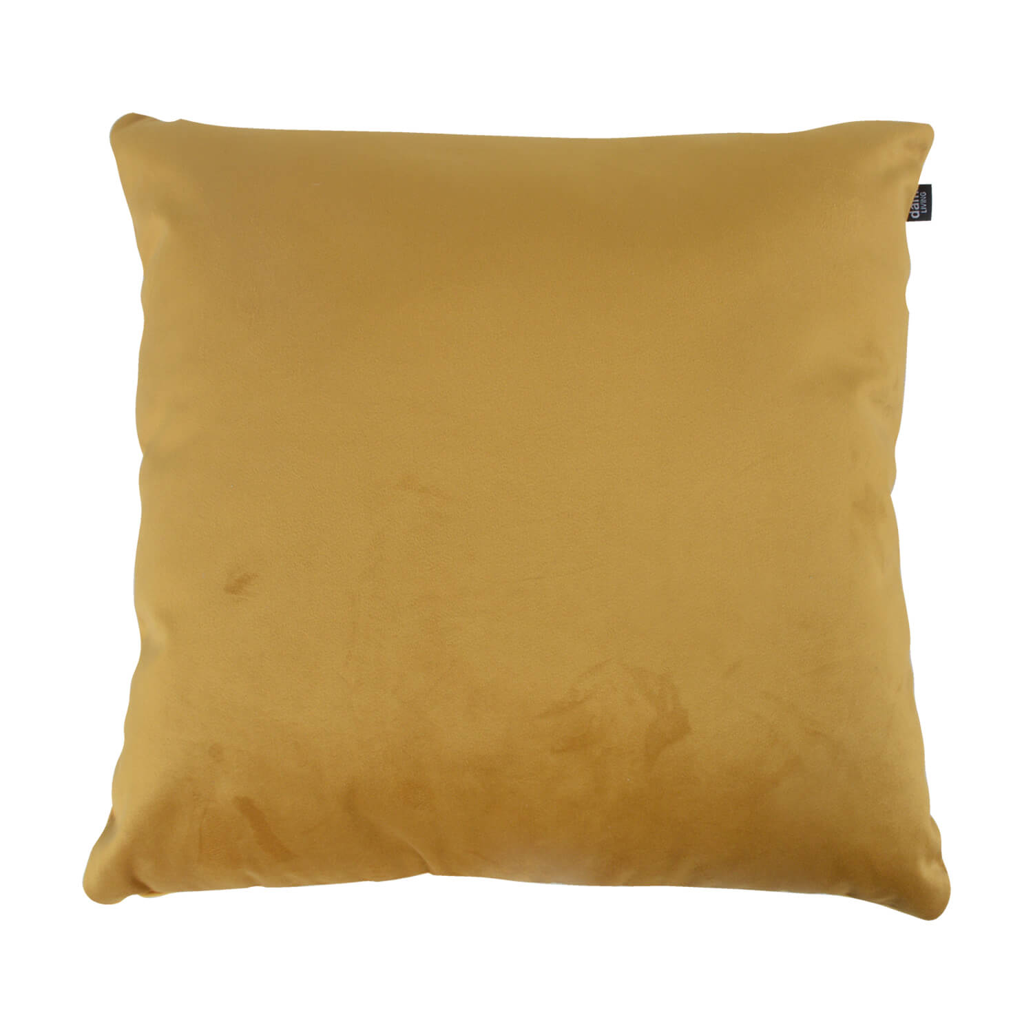 damiware Sierkussen Cushy woonkamer slaapkamer vierkant 45x45cm – Velvet Okergeel