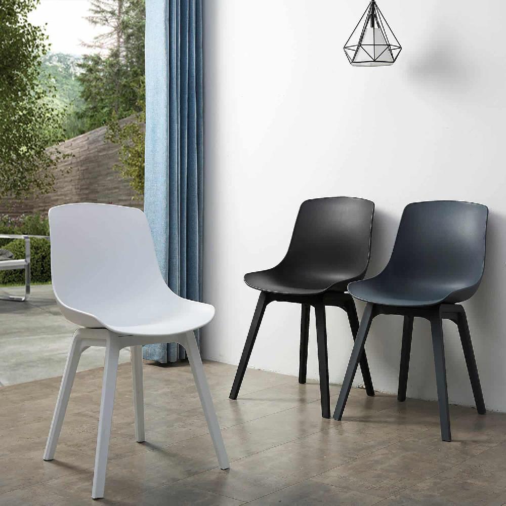 Damiware Tuinstoel Elegant Kunststof Set Van 2 Juliet – Donkergrijs