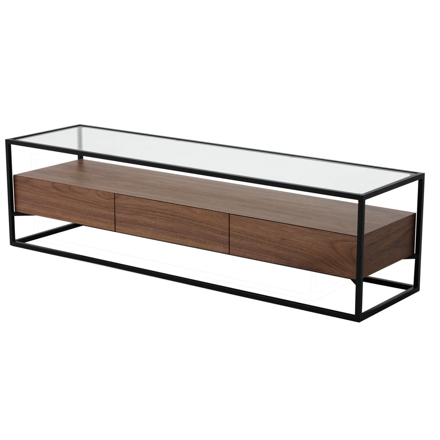 damiware TV-meubel metaal hout 150 cm Baily – Walnoot damiware TV-meubel metaal hout 150 cm Baily – Walnoot