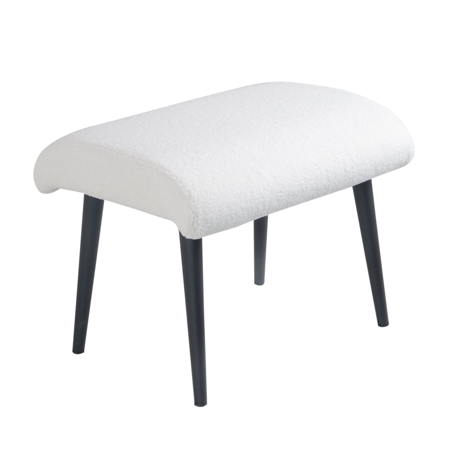 damiware Voetenbankje sierbankje Teddystof metaal Benno